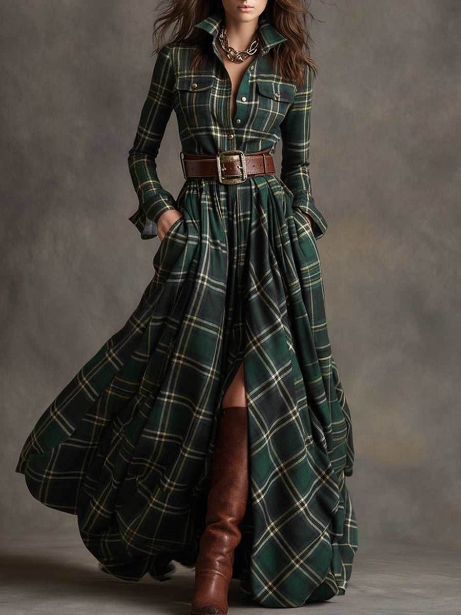 Mireline - Timeless Button-Up Shirt Dress
