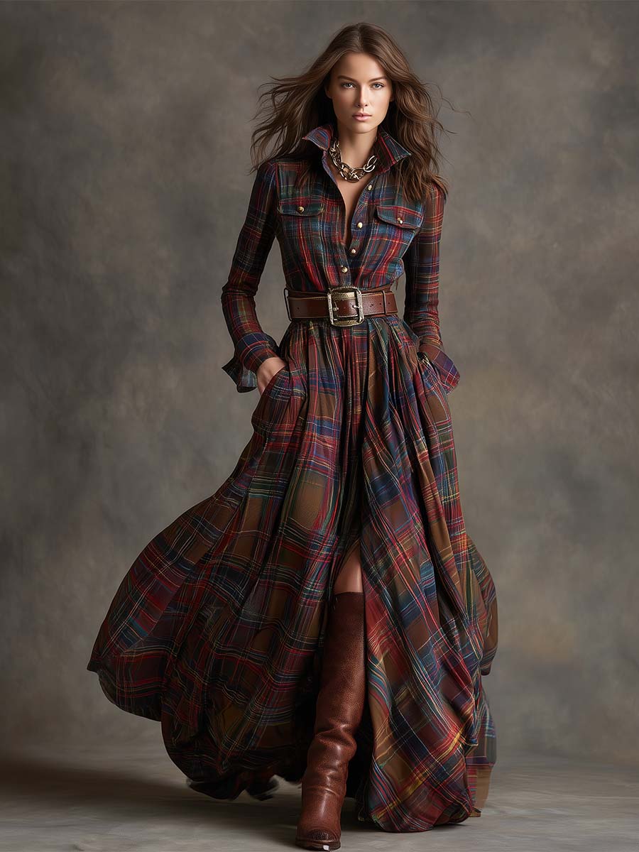 Mireline - Timeless Button-Up Shirt Dress