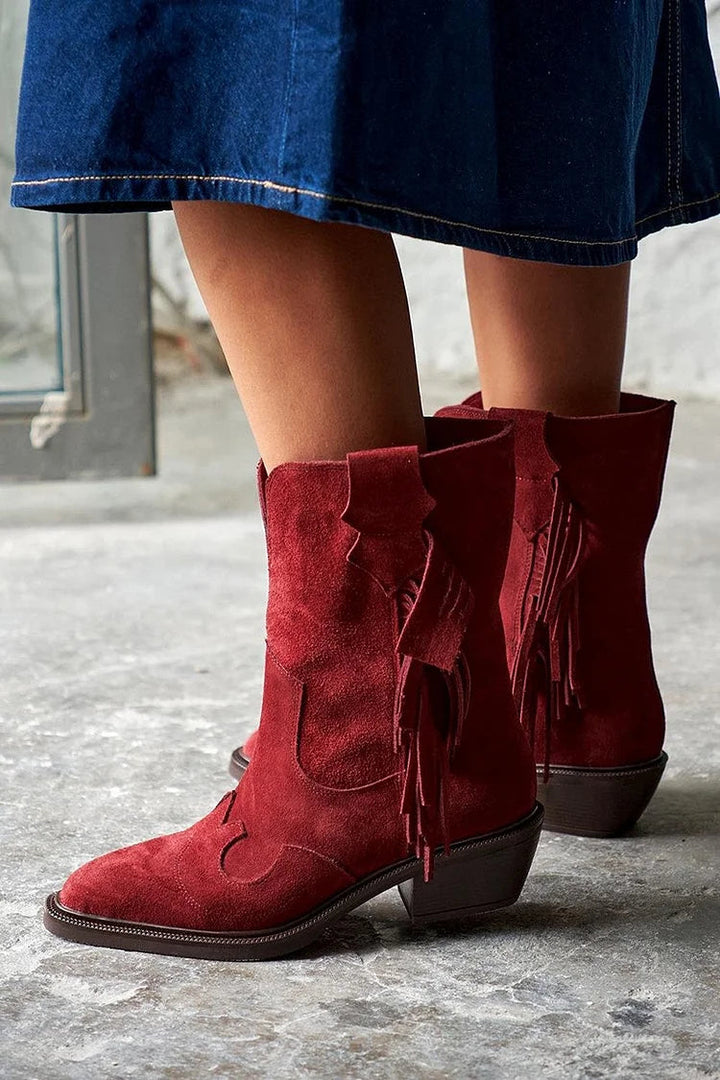 Ariane | Ankle Boots with Western Flair
