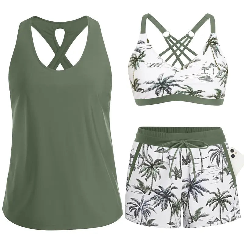 HONORIA | 3-Piece Tankini Set