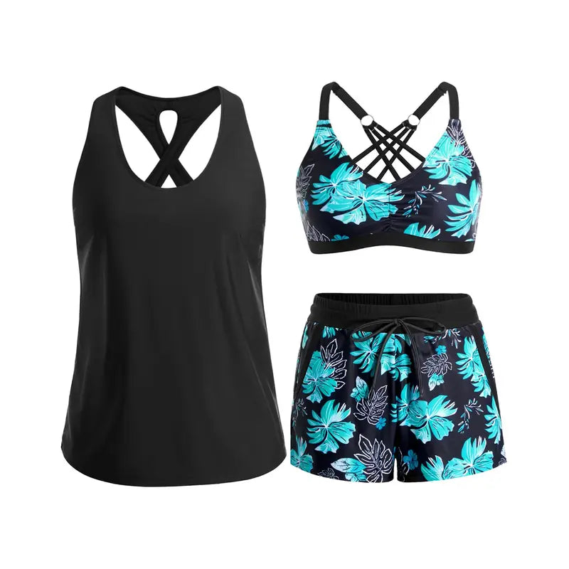 HONORIA | 3-Piece Tankini Set