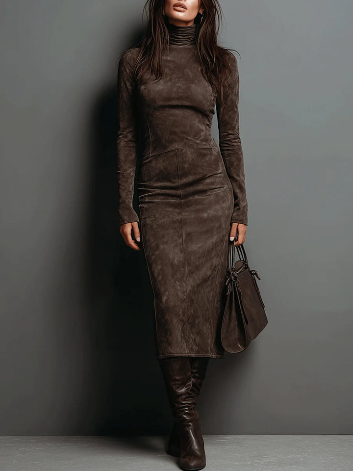 Ava | Luxe Suede Midi Dress