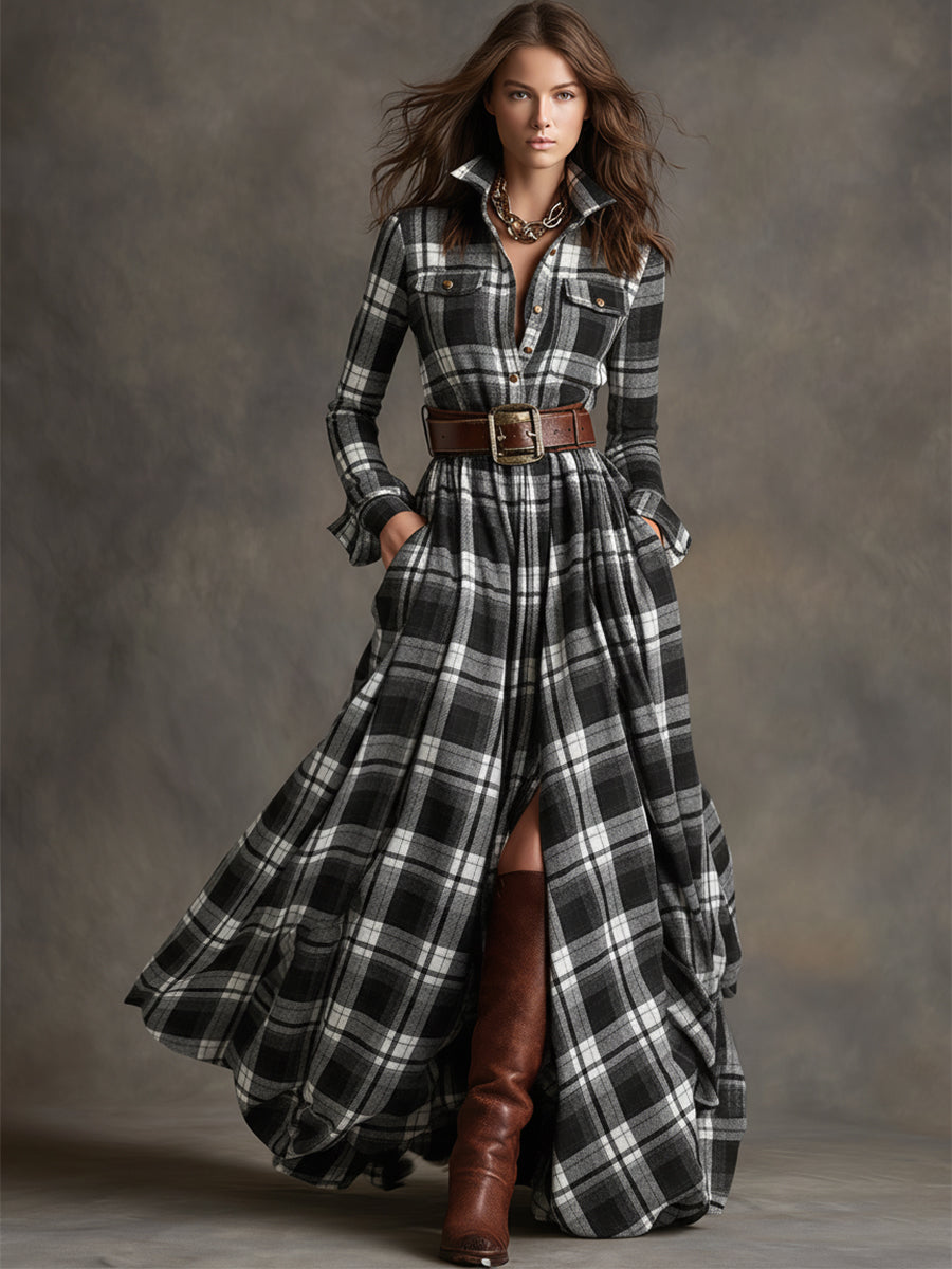 Mireline - Timeless Button-Up Shirt Dress