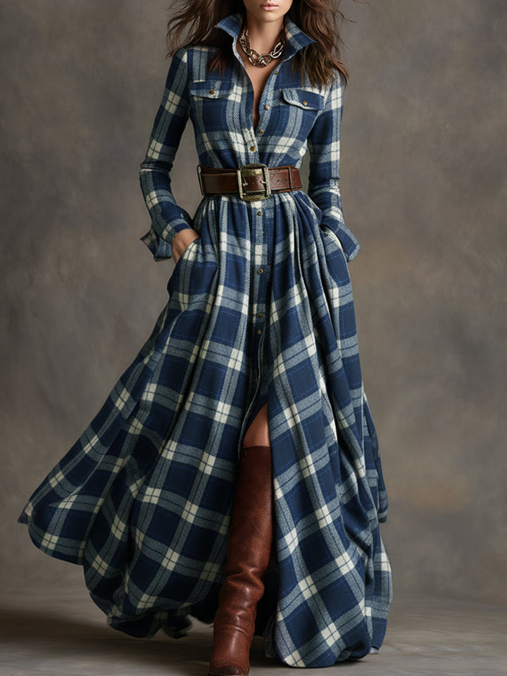 Mireline - Timeless Button-Up Shirt Dress