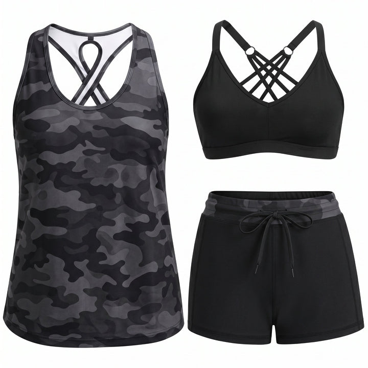 HONORIA | 3-Piece Tankini Set
