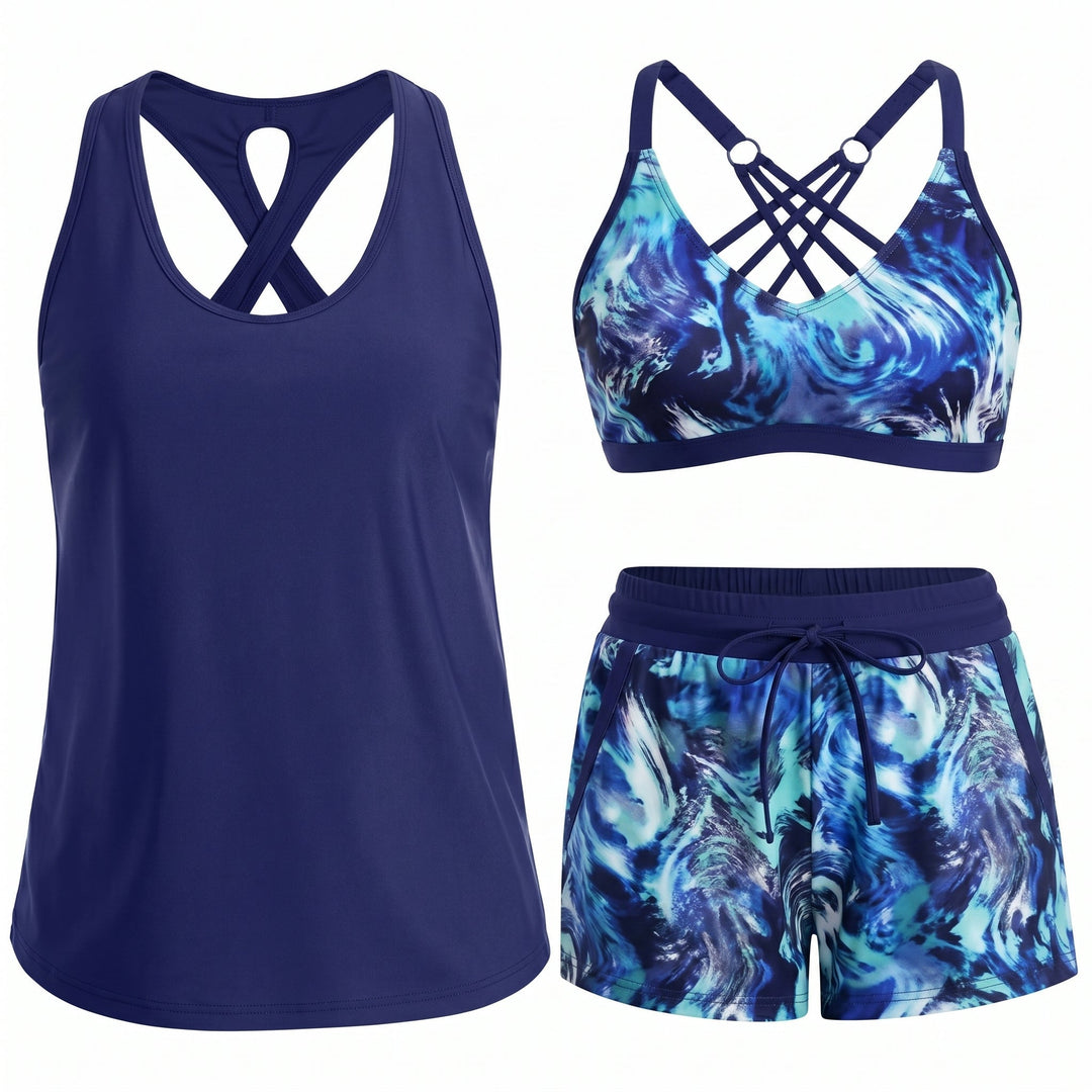 HONORIA | 3-Piece Tankini Set