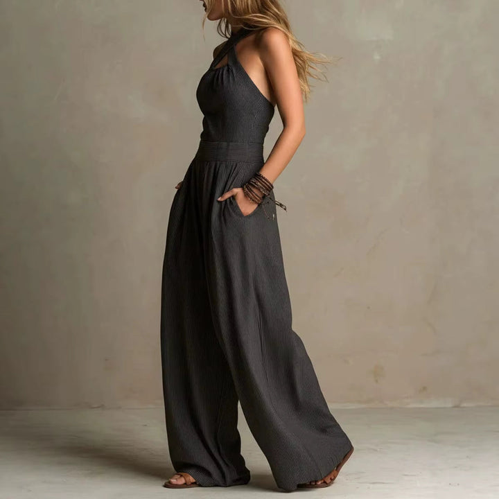Ariana | Elegant Jumpsuit with Cross V Neck