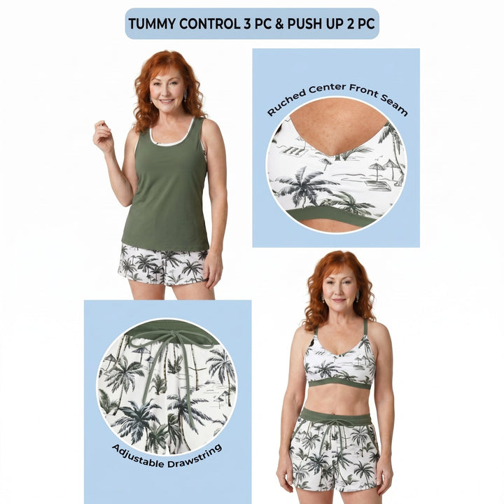 HONORIA | 3-Piece Tankini Set