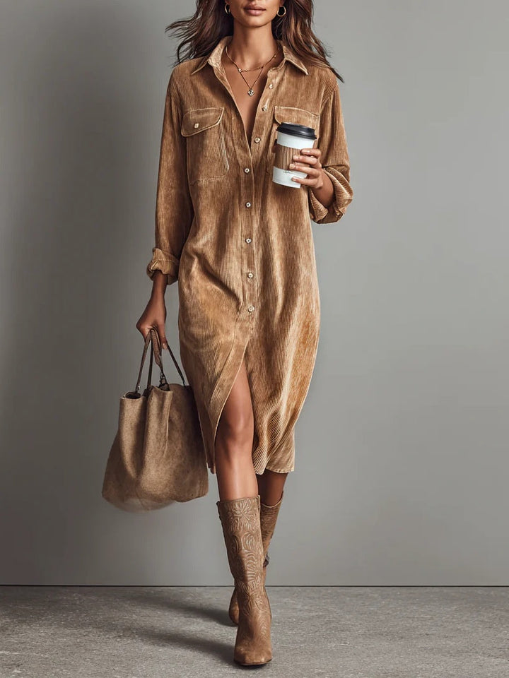 Aurovia - Stylish Flared Hem Dress